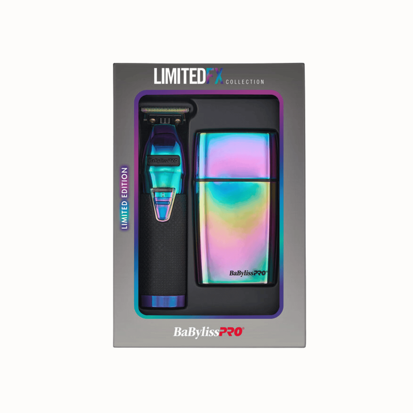 BaBylissPRO® LimitedFX Iridescent Trimmer and Double-Foil Shaver Gift Set